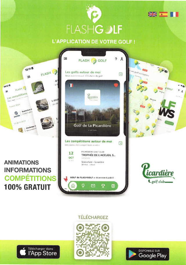 👉 Suivez toute l'actualité du golf sur l'application FlashGolf !